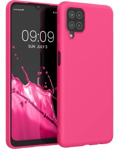 KWmobile TPU Silicone Case (54048.77) Neon Pink (Samsung Galaxy A12)