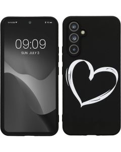 KWmobile TPU Silicone Case (61246.02) Brushed Heart (Samsung Galaxy A54 5G)