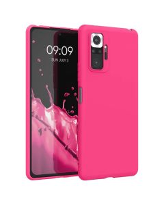 KWmobile TPU Silicone Case (54551.77) Neon Pink (Xiaomi Redmi Note 10 Pro)