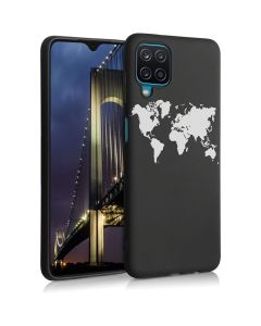 KWmobile TPU Silicone Case (54050.02) Travel Outline (Samsung Galaxy A12)