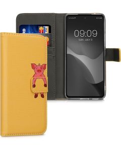 KWmobile Wallet Case Θήκη Πορτοφόλι με δυνατότητα Stand (58008.08) Pig (Samsung Galaxy A53 5G)
