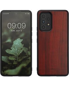 KWmobile Wooden Case (57997.20) Θήκη Ξύλινη Dark Red (Samsung Galaxy A53 5G)