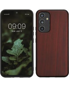 KWmobile Wooden Case (60798.20) Θήκη Ξύλινη Dark Red (Samsung Galaxy A54 5G)