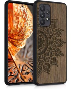 KWmobile Wooden Case Rising Sun (54354.01) Θήκη Ξύλινη Walnut (Samsung Galaxy A52 / A52s)