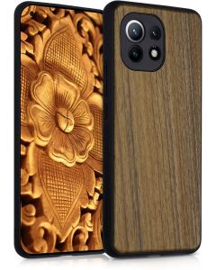 KWmobile Wooden Case (54377.18) Θήκη Ξύλινη Dark Brown (Xiaomi Mi 11)