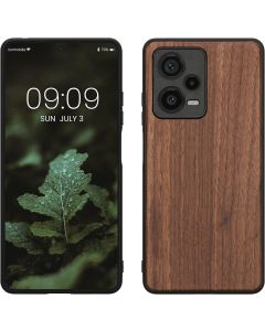 KWmobile Wooden Case (60699.18) Θήκη Ξύλινη Walnut Dark Brown (Xiaomi Redmi Note 12 Pro Plus)