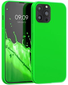 KWmobile TPU Silicone Case (55970.44) Neon Green (iPhone 13 Pro Max)