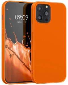 KWmobile TPU Silicone Case (55970.69) Neon Orange (iPhone 13 Pro Max)