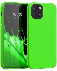 KWmobile TPU Silicone Case (55926.44) Neon Green (iPhone 13 Mini)