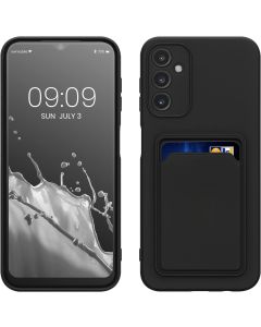 KWmobile TPU Silicone Case with Card Holder Slot (61352.01) Black (Samsung Galaxy A14 4G / 5G)