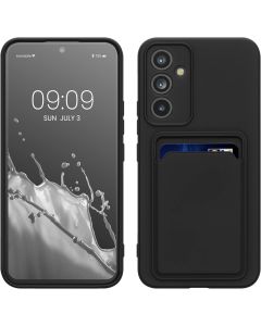 KWmobile TPU Silicone Case with Card Holder Slot (61354.01) Black (Samsung Galaxy A54 5G)