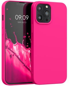 KWmobile Flexible Rubber Case Θήκη Σιλικόνης (55975.77) Neon Pink (iPhone 13 Pro Max)