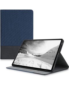 KWmobile Canvas Slim Case Stand (52917.02) Dark Blue Black (Samsung Galaxy Tab S7 / S8 11.0)
