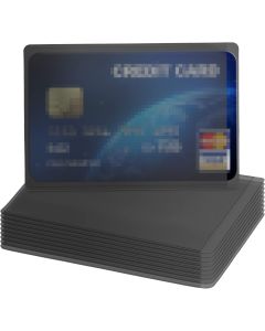 KWmobile TPU Credit Card Sleeves (53136.02) Θήκες Καρτών 10 Τμχ - Smoke Black
