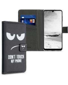 KWmobile Wallet Case Θήκη Πορτοφόλι με δυνατότητα Stand (55496.04) Don't touch my phone (Samsung Galaxy A22 4G)