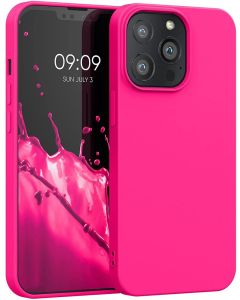 KWmobile Flexible Rubber Case Θήκη Σιλικόνης (55962.77) Neon Pink (iPhone 13 Pro)