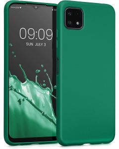 KWmobile TPU Silicone Case (55247.170) Metallic Dark Green (Samsung Galaxy A22 5G)