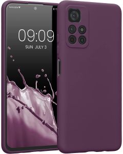 KWmobile Flexible Rubber Case Θήκη Σιλικόνης (57925.187) Bordeaux Purple (Xiaomi Poco M4 Pro 5G / Redmi Note 11T 5G / 11S 5G)