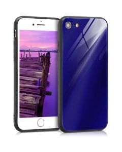 KWmobile Glass TPU Case (45349.98) Blue High Gloss (iPhone 7 / 8 / SE 2020 / 2022)