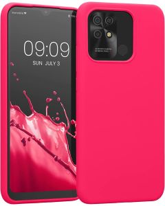 KWmobile Hard Rubber Case Θήκη Σιλικόνης (59230.77) Neon Pink (Xiaomi Redmi 10C)