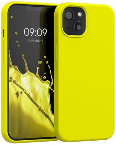 KWmobile Hard Rubber Case Θήκη Σιλικόνης (55878.149) Lemon Yellow (iPhone 13)