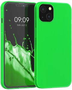 KWmobile TPU Silicone Case (55943.44) Neon Green (iPhone 13)