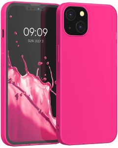 KWmobile TPU Silicone Case (55943.77) Neon Pink (iPhone 13)