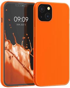 KWmobile TPU Silicone Case (55943.69) Orange (iPhone 13)