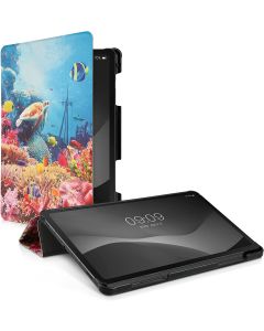 KWmobile Premium Slim Cover Case (55444.04) με δυνατότητα Stand - Underwater (Samsung Galaxy Tab S6 Lite 10.4 2020 / 2022)