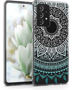 KWmobile Slim Fit Gel Case Indian Sun (54348.07) Θήκη Σιλικόνης Clear - Mint (Samsung Galaxy A52 / A52s)