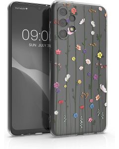 KWmobile Slim Fit Gel Case Wildflower Vines (58381.03) Θήκη Σιλικόνης Διάφανη (Samsung Galaxy A13 4G)