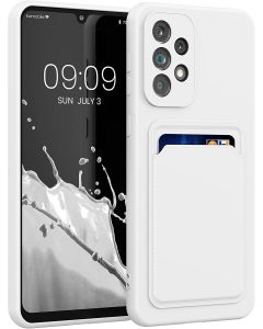 KWmobile TPU Silicone Case with Card Holder Slot (58145.02) White (Samsung Galaxy A33 5G)