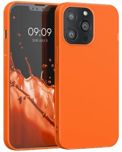 KWmobile TPU Silicone Case (55957.69) Neon Orange (iPhone 13 Pro)