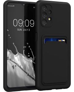KWmobile TPU Silicone Case with Card Holder Slot (58144.01) Black (Samsung Galaxy A13 4G)