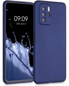 KWmobile TPU Silicone Case (56021.64) Metallic Blue (Xiaomi Poco X3 GT 5G)