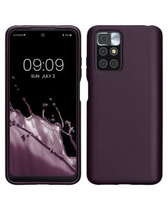 KWmobile TPU Silicone Case (56149.115) Metallic Berry (Xiaomi Redmi 10)
