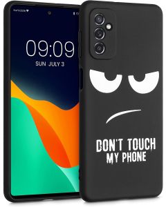 KWmobile TPU Silicone Case (56350.01) Don't Touch my Phone (Samsung Galaxy M52 5G)