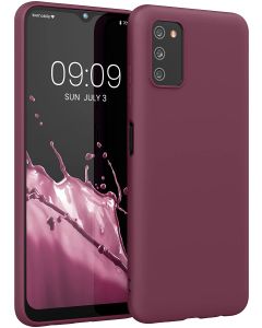 KWmobile TPU Silicone Case (56517.187) Bordeaux Violet (Samsung Galaxy A03s)