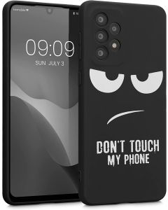 KWmobile TPU Silicone Case (58244.01) Don't Touch my Phone (Samsung Galaxy A33 5G)