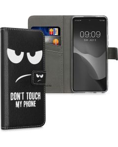 KWmobile Wallet Case Θήκη Πορτοφόλι με δυνατότητα Stand (58008.03) Don't touch my phone (Samsung Galaxy A53 5G)