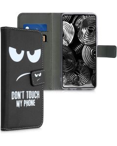 KWmobile Wallet Case Θήκη Πορτοφόλι με δυνατότητα Stand (54349.01) Don't touch my phone (Samsung Galaxy A52 / A52s)