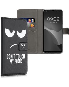 KWmobile Wallet Case Θήκη Πορτοφόλι με δυνατότητα Stand (58006.03) Don't touch my phone (Samsung Galaxy A13 4G)