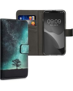 KWmobile Wallet Case Θήκη Πορτοφόλι με δυνατότητα Stand (59208.01) Cosmic Nature (iPhone 14)