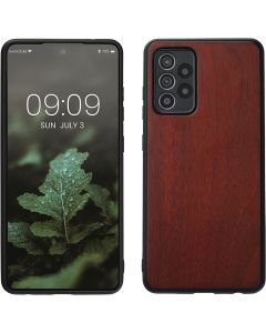 KWmobile Wooden Case (54353.20) Θήκη Ξύλινη Dark Red (Samsung Galaxy A52 / A52s)