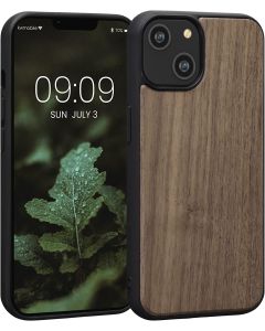 KWmobile Wooden Case (59120.18) Θήκη Ξύλινη Dark Brown (iPhone 14)