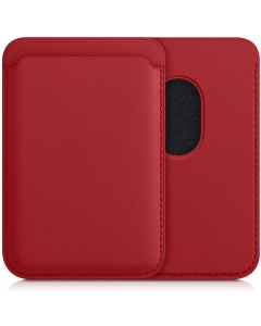 KWmobile Magnetic PU Leather Card Holder (54606.09) Red (iPhone 12/13/14 Series)