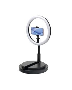 Ring Light Phone Stand Holder with LED Lamp Βάση Smartphone με Φωτισμό Led 12'' - Βlack

