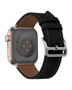 Leather Loop Strap Black για Apple Watch 40/41/42mm (4/5/6/7/8/9/10/11/SE)
