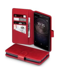 Terrapin Δερμάτινη Θήκη Πορτοφόλι Wallet Case (117-005-563) Κόκκινο (Sony Xperia L2)