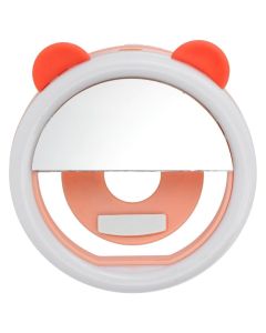 RK12 LED Light Ring for Selfie on Mobile Phone Φωτισμός Led για Smartphone - Orange Bear - MT82990